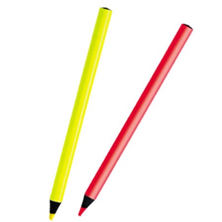 Crayon surligneur 2 couleurs personnalisé jaune fluo