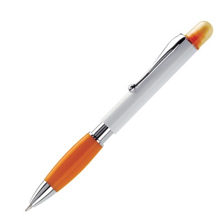 Surligneur/stylo hawaï personnalisé blanc/orange